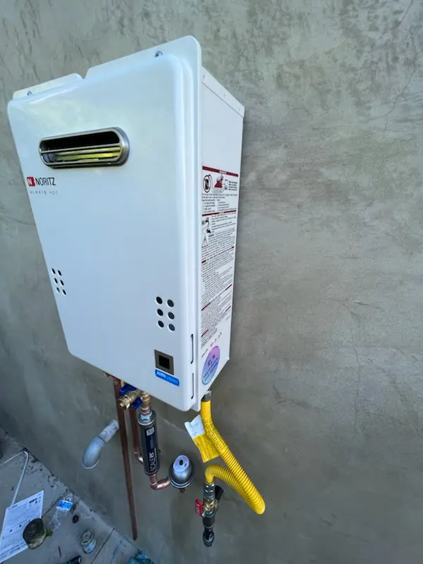 Tankless water heater installation for Burton homes